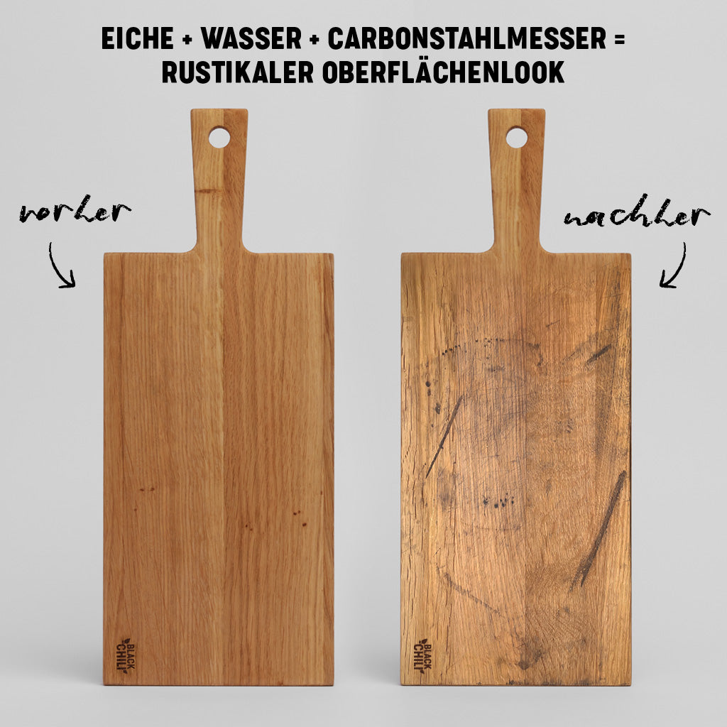 Servierbrett Eiche rustikal (klein)